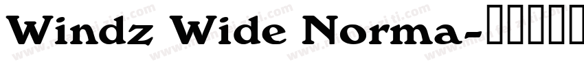 Windz Wide Norma字体转换